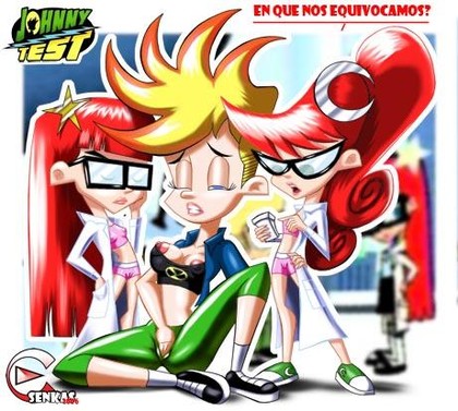 Johnny Test Lesbian Hentai Comics - the girls turn johnny into a really horny girl for a group lesbian sex â€“ Johnny  Test Hentai